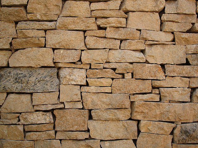 Stone for retaining wall